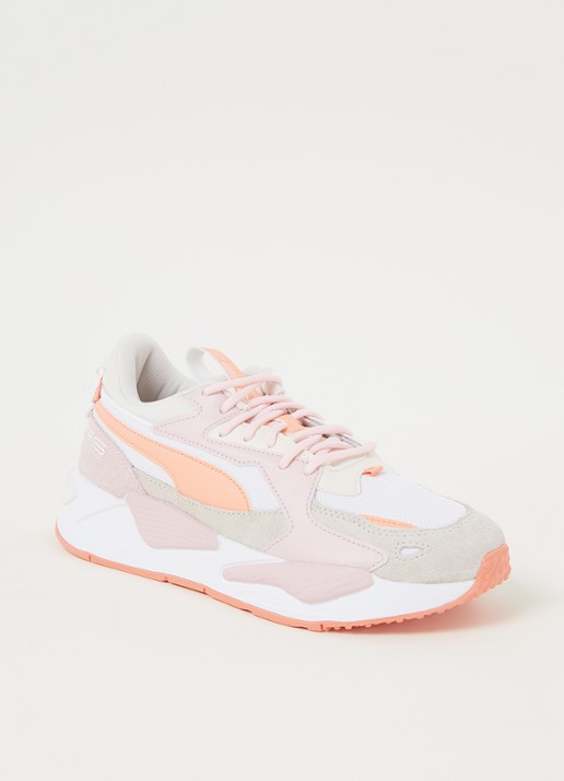 Puma Rs-Z sneaker met suède details - voorkant lichtroze