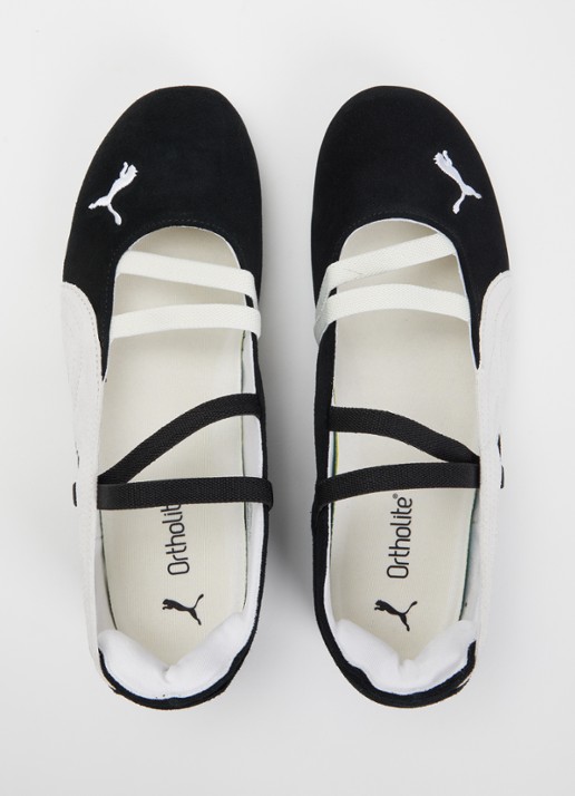 Puma Speedcat ballerina van suède - detail 3 zwart