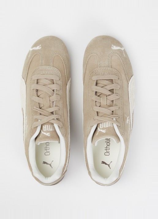 Puma Speedcat elevated sneaker van suède - detail 4 zand