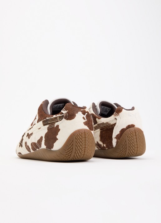Puma Speedcat sneaker van koeienvacht - achterkant bruin