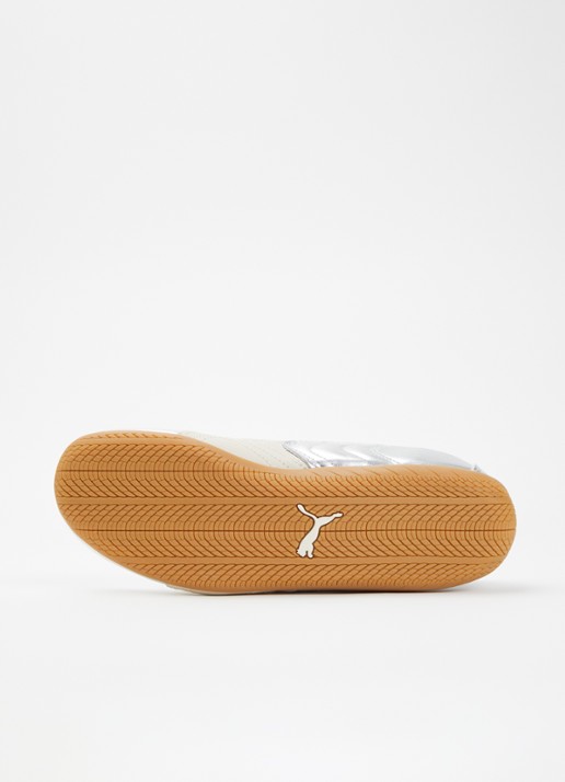 Puma Speedcat sneaker van leer met metallic finish - detail 5 zilver