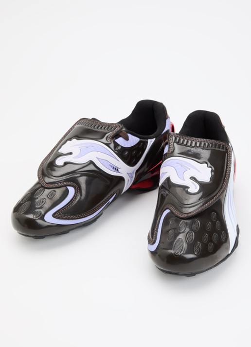 Puma V-S1 sneaker met mesh details - detail 2 donkerbruin