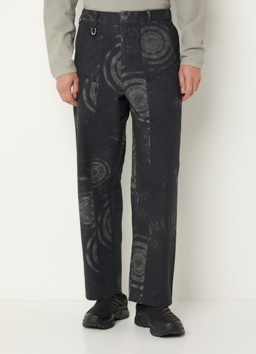 Purple Mountain Observatory Atlas straight fit broek met print