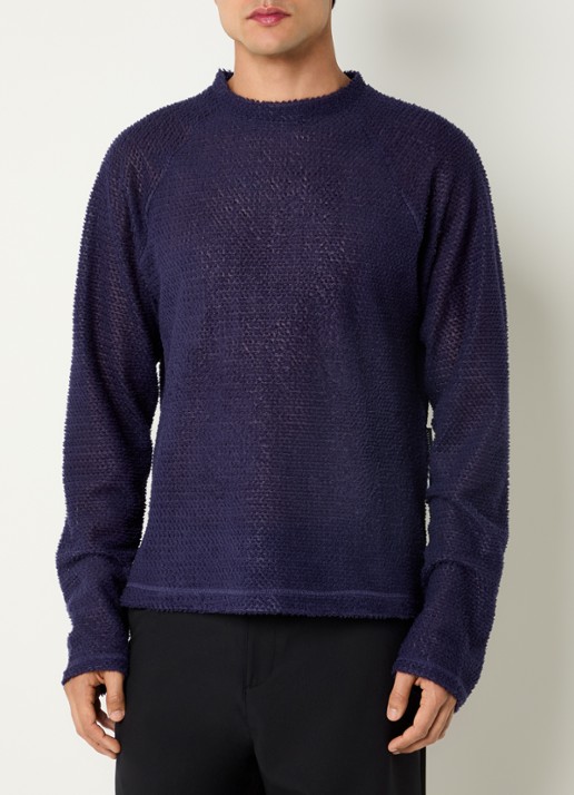 Purple Mountain Observatory Fijngebreide pullover met ronde hals