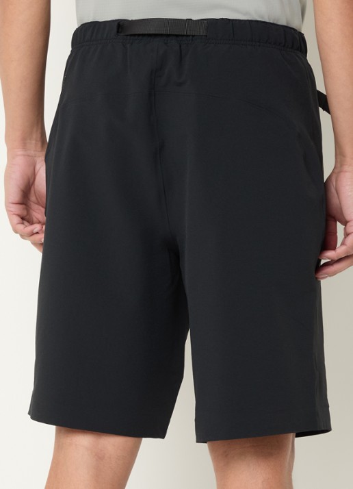 Purple Mountain Observatory Forest straight fit korte broek met ceintuur - achterkant 4 zwart
