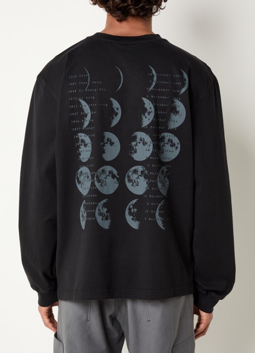 Purple Mountain Observatory Moons longsleeve met logo- en backprint
