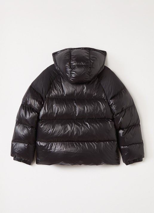 PYRENEX Sten puffer jack met donsvulling en logo - achterkant zwart