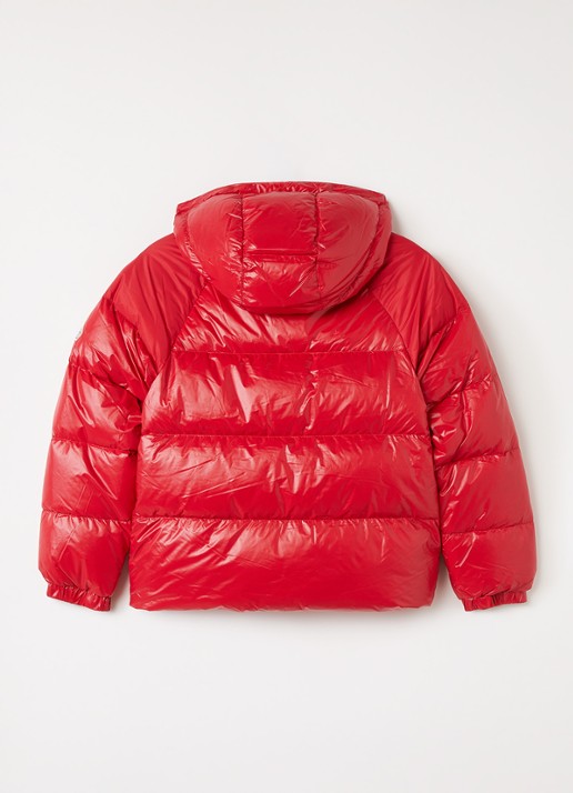 PYRENEX Sten puffer jack met donsvulling en logo - achterkant 3 rood
