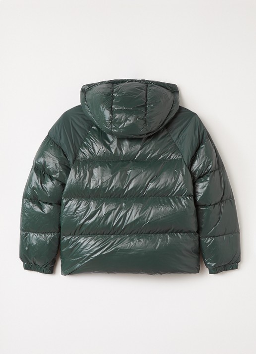 PYRENEX Sten puffer jack met donsvulling en logo - achterkant 3 bronsgroen
