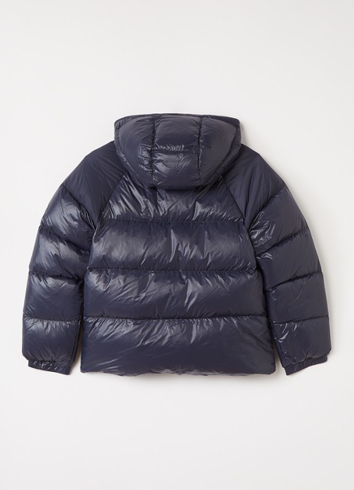 PYRENEX Sten puffer jack met donsvulling en logo - achterkant 3 donkerblauw
