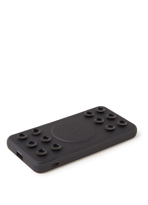Qdos Airbank QI draadloze powerbank - voorkant zwart