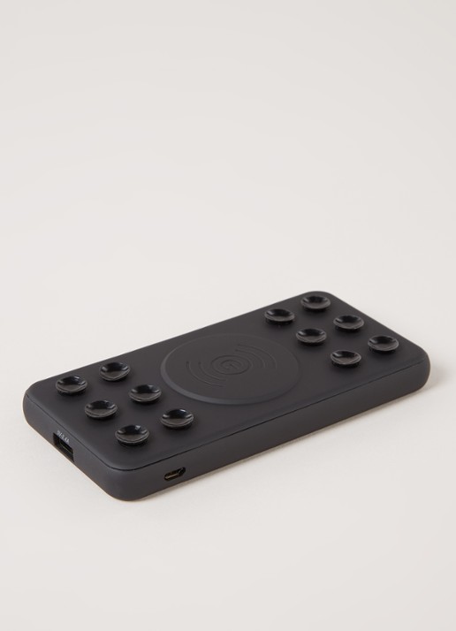 Qdos Airbank QI draadloze powerbank - voorkant 2 zwart