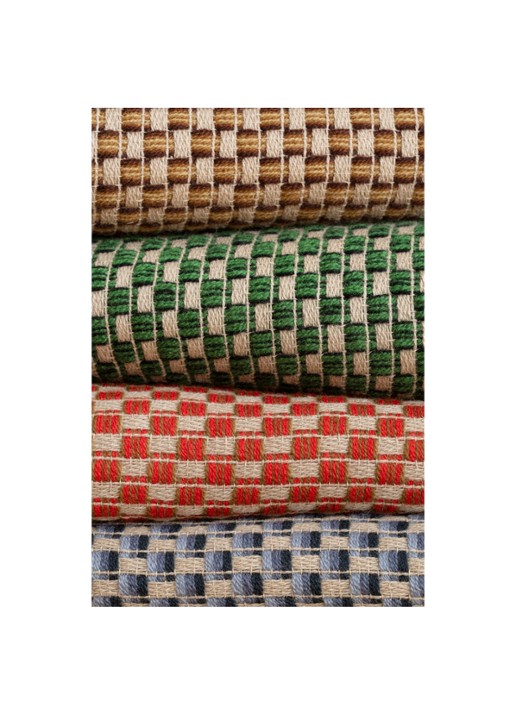 Røros Tweed Isak plaid van Noorse lamswol 150 x 210 cm - detail 3 okergeel