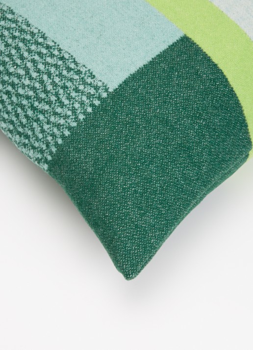 Røros Tweed Mikkel sierkussen 50 x 50 cm - detail 4 groen