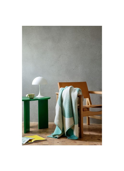 Røros Tweed Moon plaid van lamswol 135 x 200 cm - voorkant 2 mint