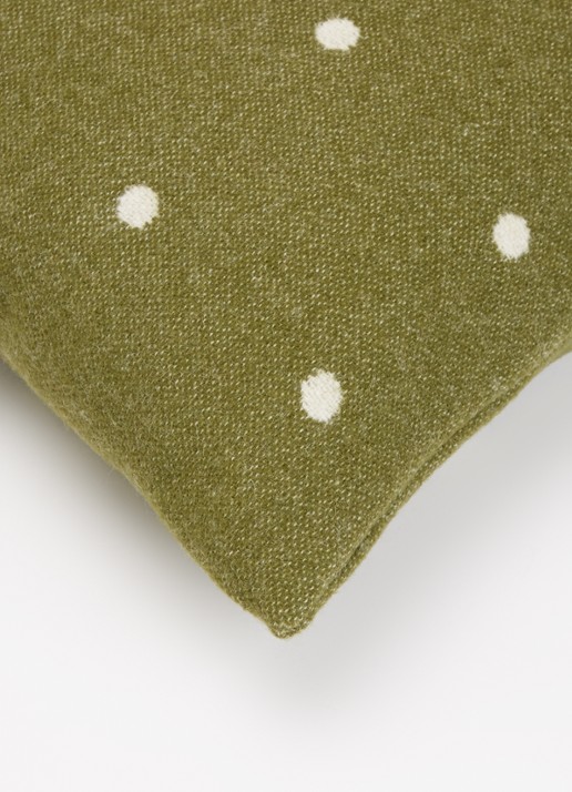 Røros Tweed Pastille sierkussen 50 x 50 cm   - detail 4 groen