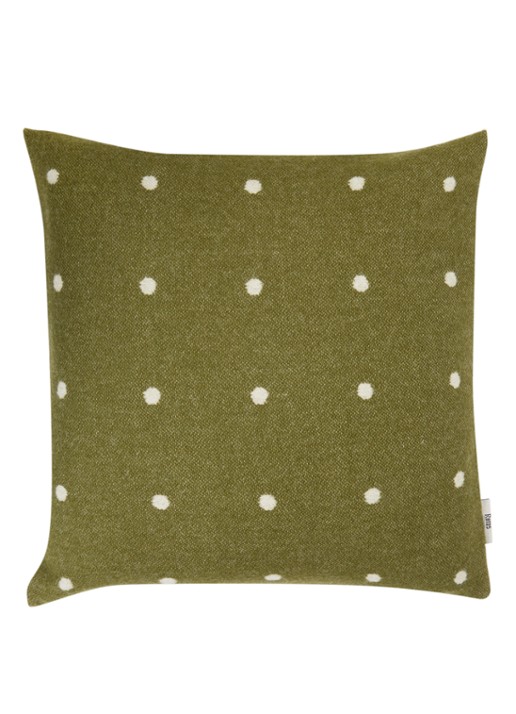 Røros Tweed Pastille sierkussen 50 x 50 cm   - voorkant groen