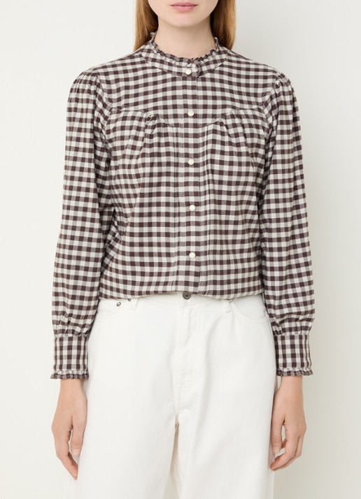 Rails Alanna blouse met ruitdessin