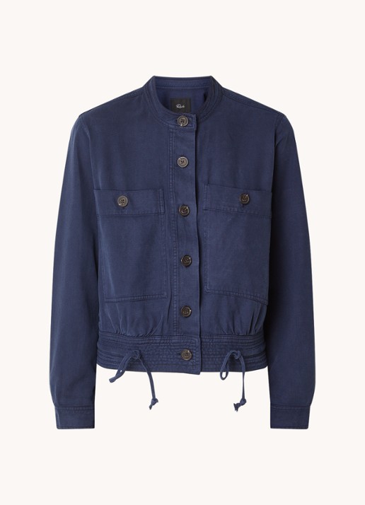 Rails Alma jack  met borst- en steekzakken - voorkant 2 donkerblauw