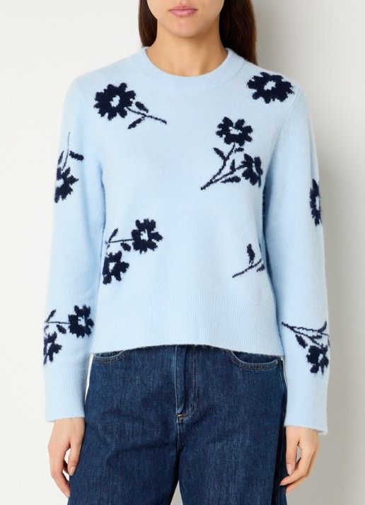 Rails Anise fijngebreide trui in merino wolblend met print