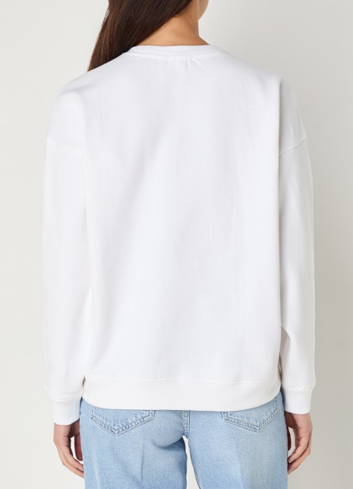 Rails Anniversary sweater met logoprint - achterkant 3 wit