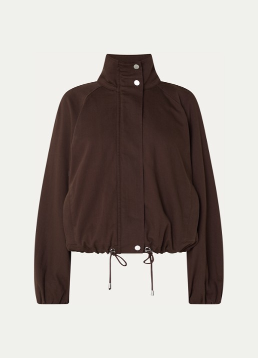 Rails Blake jack met ballonmouw en steekzakken - voorkant 2 donkerbruin