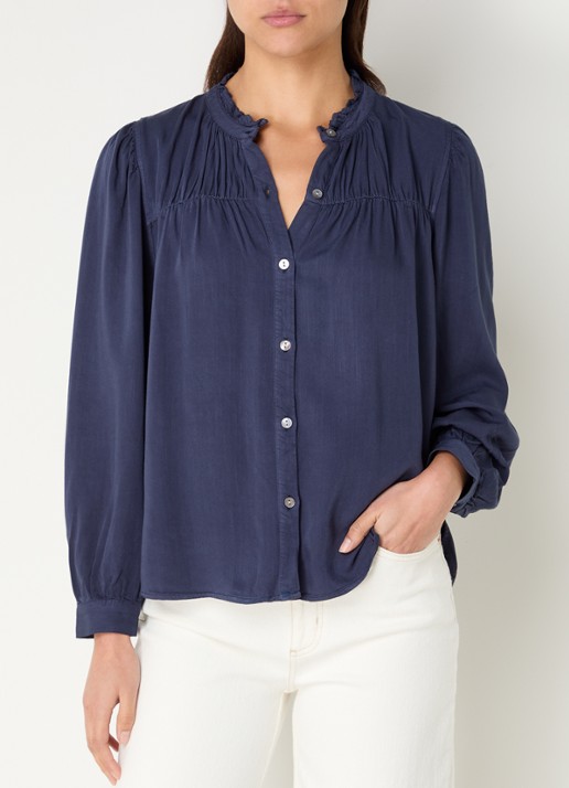 Rails Camille blouse met opstaande kraag