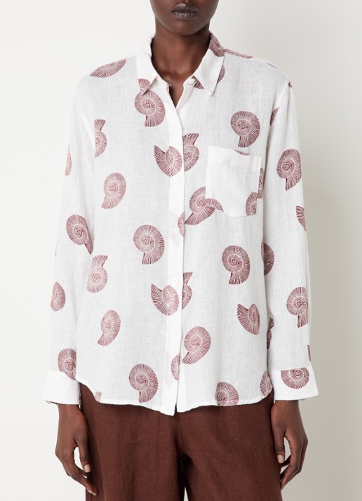 Rails Charli blouse van linnen met print