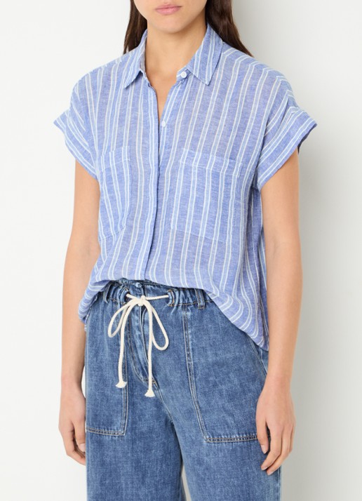 Rails Cito blouse in linnenblend met streepprint