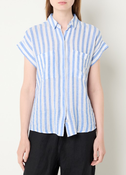 Rails Cito blouse in linnenblend met streepprint