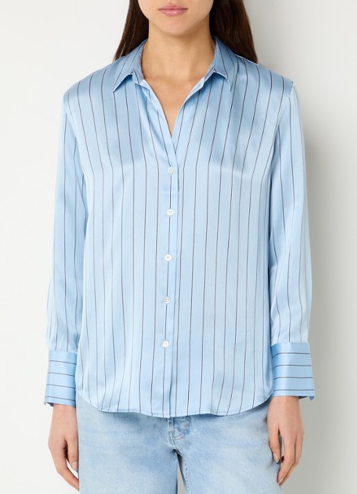 Rails Dorian blouse van zijde met streepprint