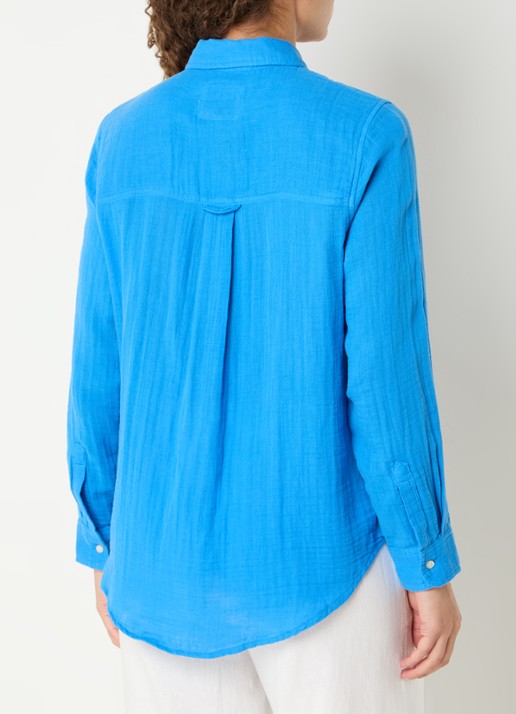 Rails Ellis blouse met borstzak - achterkant kobaltblauw