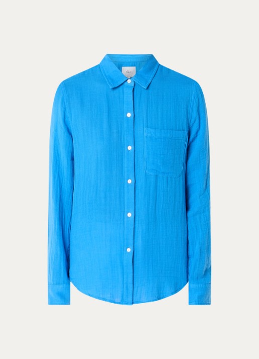 Rails Ellis blouse met borstzak - voorkant 2 kobaltblauw