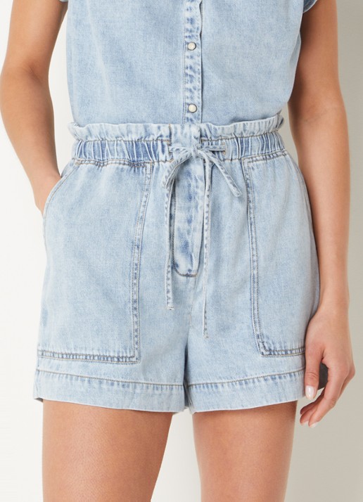Rails Foster high waist loose fit korte broek van denim