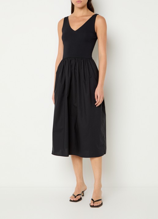 Rails Franca midi jurk met plooidetail