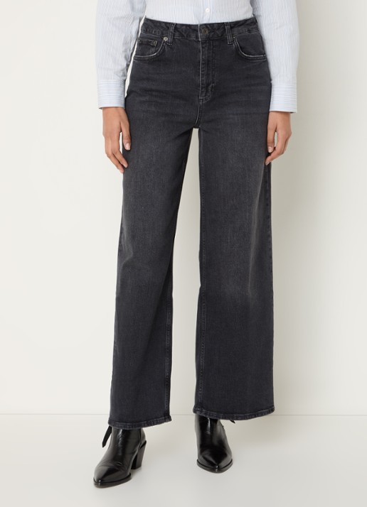 Rails Getty high waist loose fit jeans met gekleurde wassing