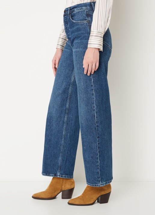 Rails Getty high waist wide leg jeans  - detail 2 indigo