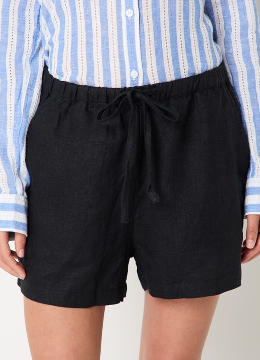 Rails Jenner high waist straight fit korte broek van linnen