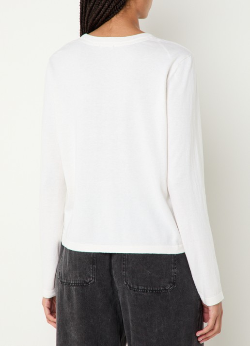 Rails Longsleeve in kasjmierblend - achterkant 4 gebroken wit