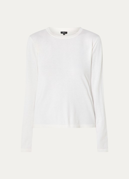 Rails Longsleeve in kasjmierblend - voorkant 7 gebroken wit