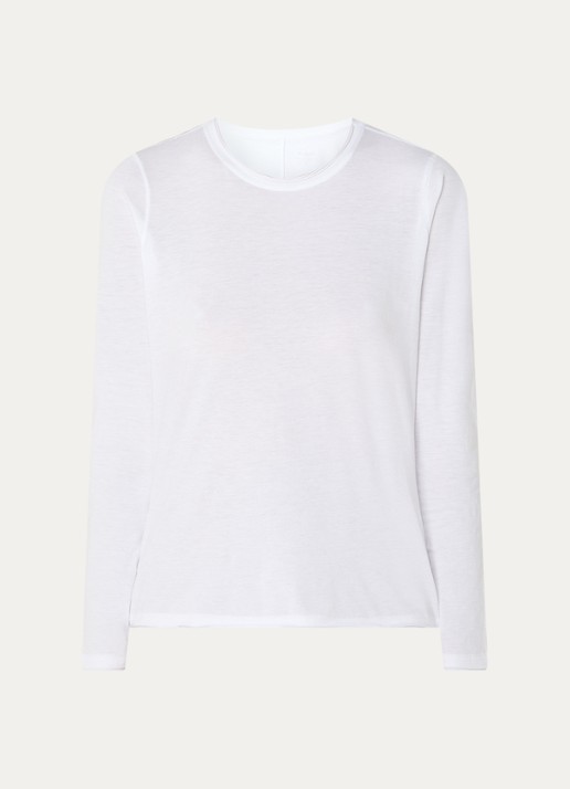 Rails Longsleeve van  katoen  - voorkant wit