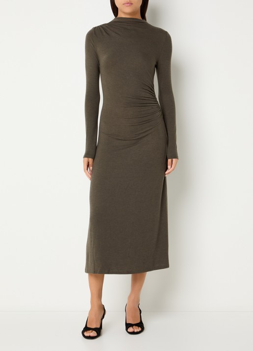 Rails Margaret fijngebreide maxi jurk met plooidetail