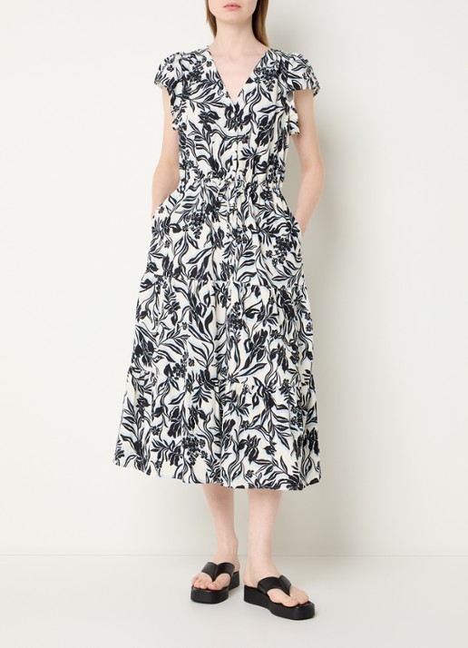 Rails Midi jurk met bloemenprint en steekzakken