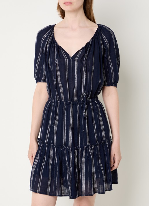 Rails Mini tuniekjurk met streepprint en V-hals
