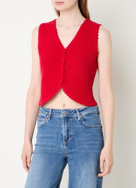 Rails Rails grofgebreid gilet met V-hals