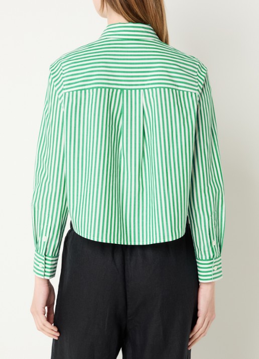 Rails Ramy blouse met streepprint - achterkant 3 groen