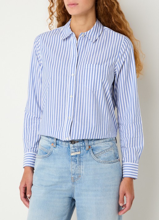 Rails Stina blouse met streepprint en borstzak