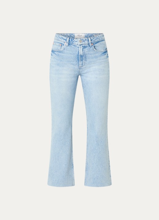 Rails Sunset high waist cropped straight leg jeans met lichte wassing - voorkant 2 indigo