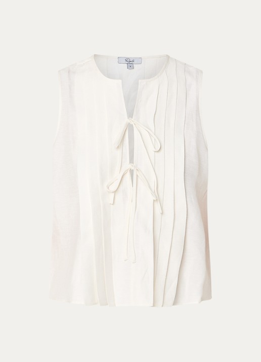 Rails Top met cut-out detail - voorkant gebroken wit