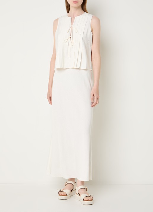 Rails Top met cut-out detail - voorkant 2 gebroken wit